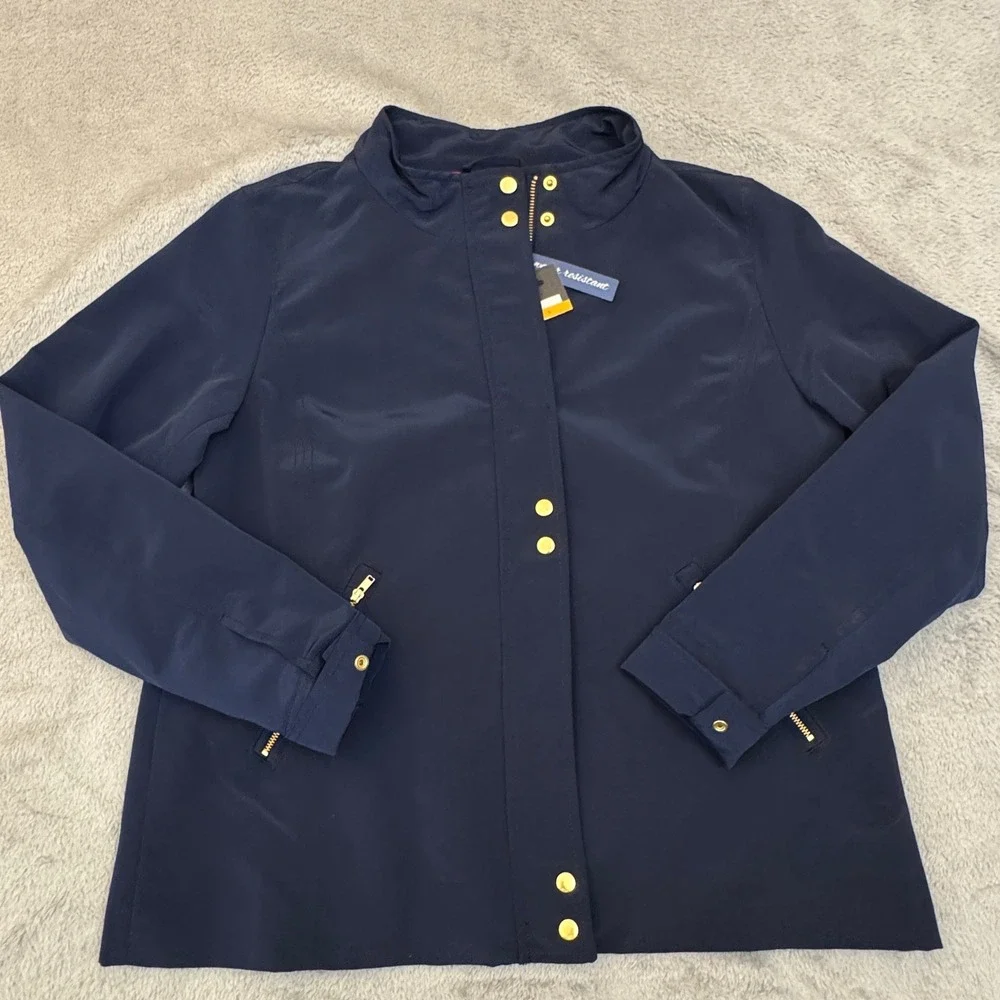 Crown‎ & Ivy NWT Women's Light Jacket Size Small Water Resistant Full Zip